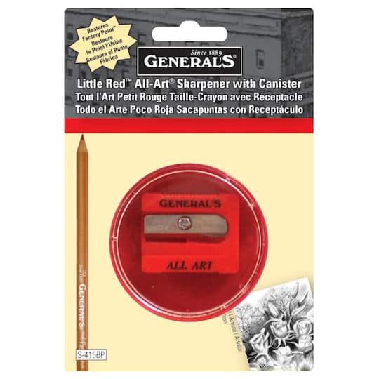 General&#x27;s&#xAE; Little Red&#x2122; All-Art&#xAE; Sharpener with Canister